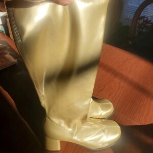 Gold boots size 11